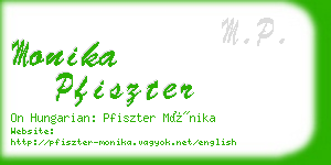 monika pfiszter business card